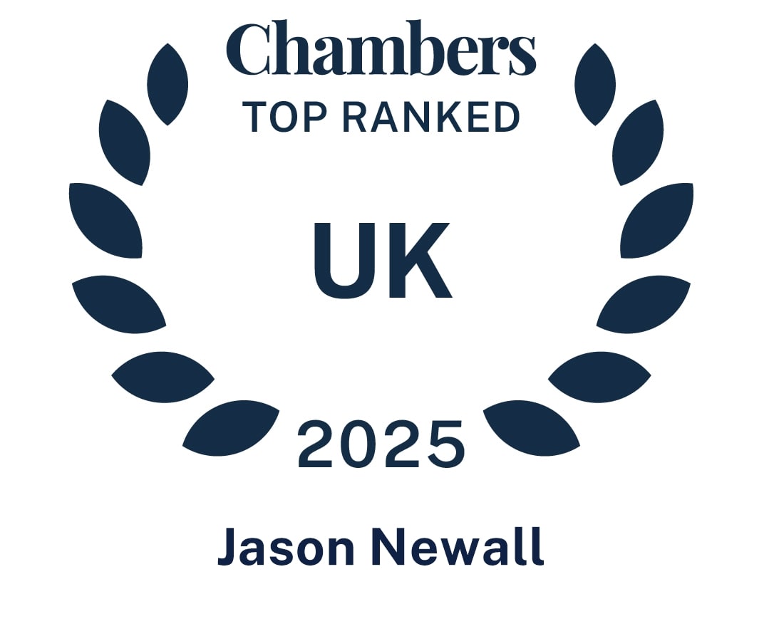 Chambers Top Ranked 2025 - Jason Newall